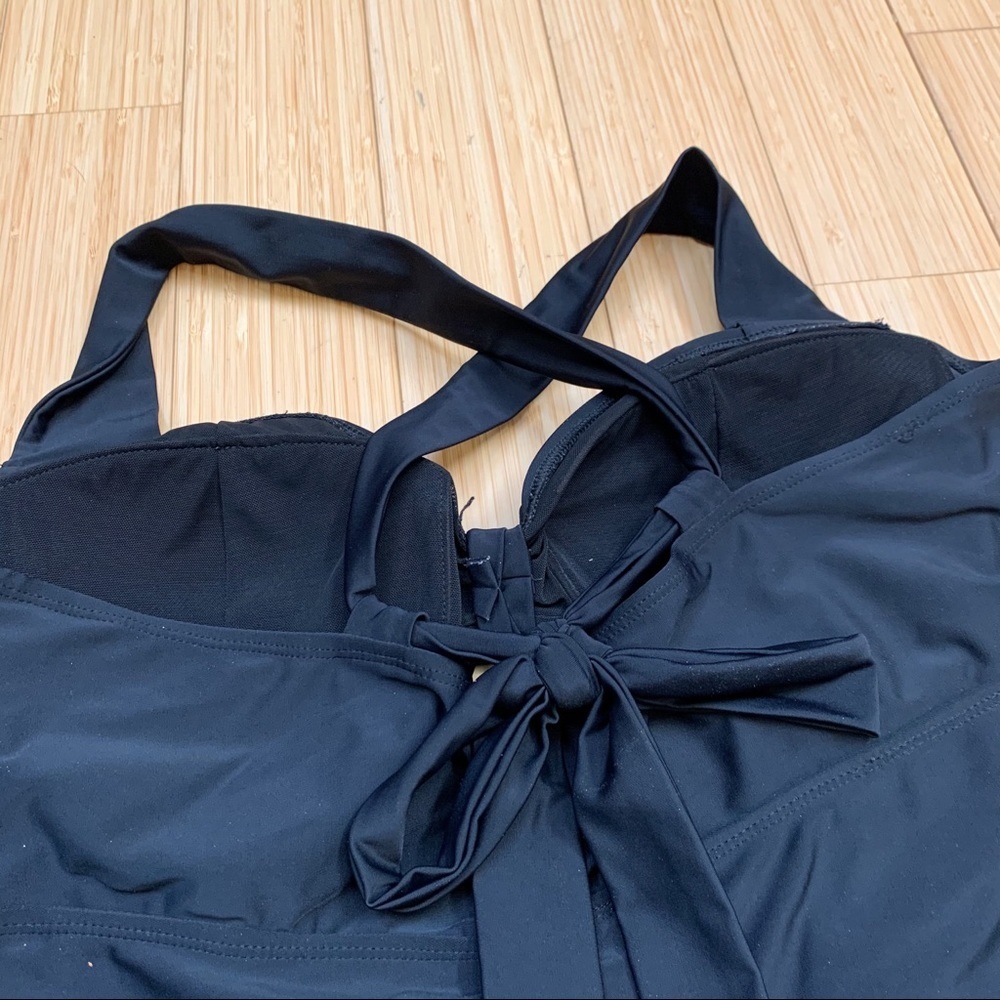 Torrid Black One Piece Swimsuit, Plus 4 4x. - Picture 6 of 8